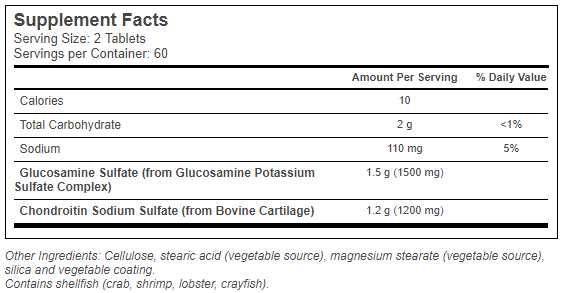 NOW Glucosamine & Chrondroitin 